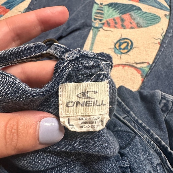 O'Neill Blue Jumpsuit with Braided Detail - Picture 2 of 2